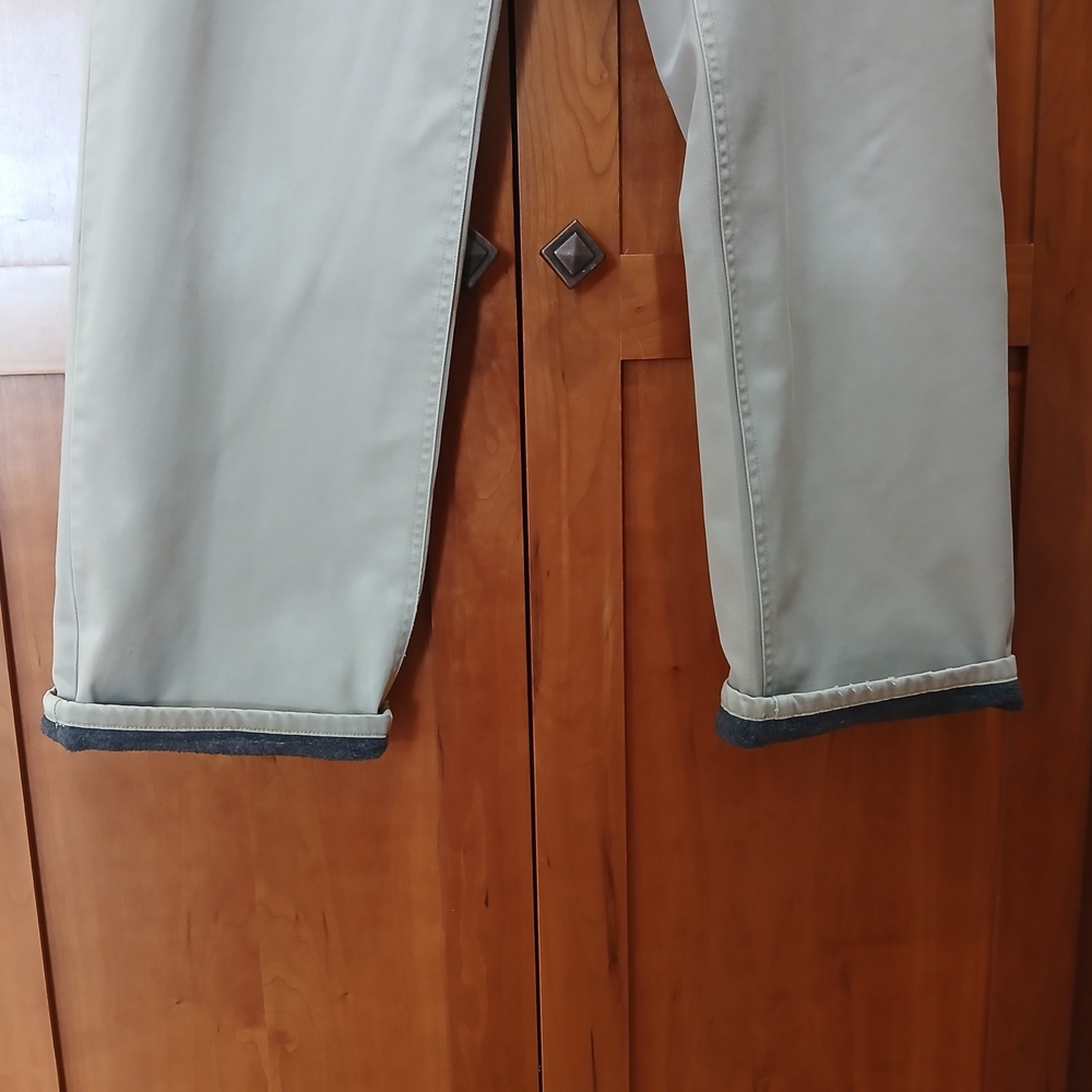 J. Crew FLEECE-LINED Chino sz 2. - Picture 3 of 6